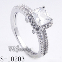 Hochwertiger 925 Sterling Silber CZ Ring (S-10203)